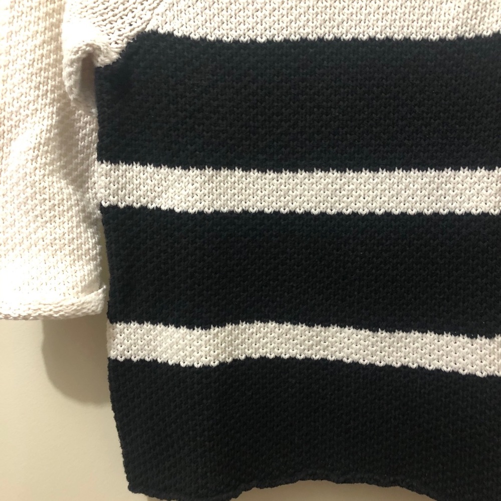 F21 Knitted/Crocheted Striped Sweater - Picture 5 of 8
